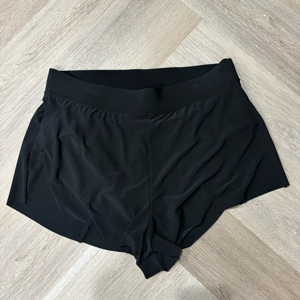 TrimShaper Women's Standard Drape Control Short Swim Bottom Black - Picture 5 of 5